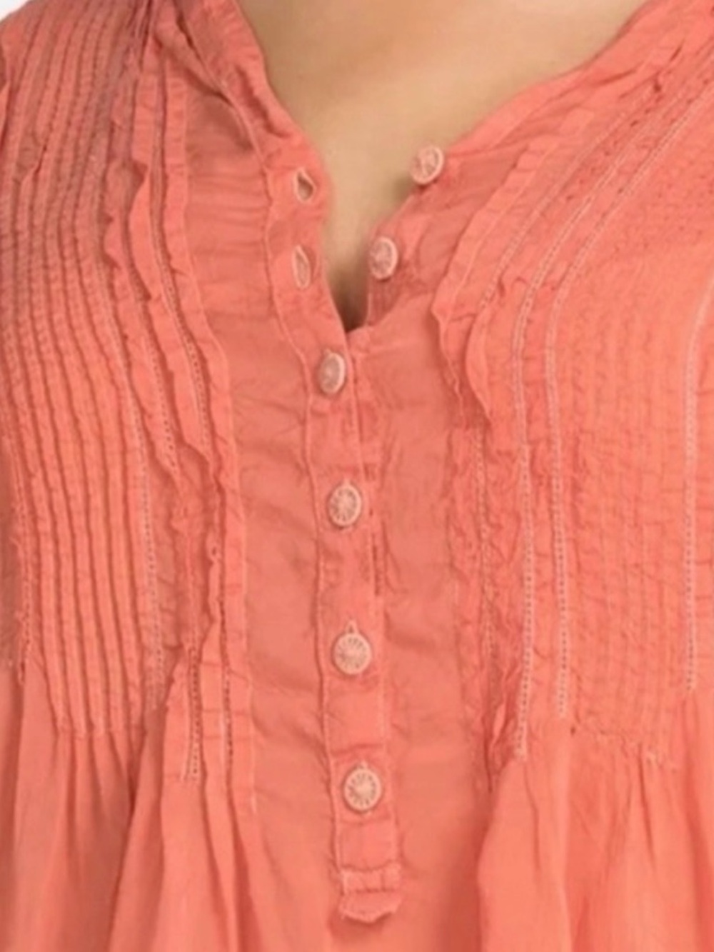 Johnny Was Pandora Tunic NWT $215 Woman’s Sz 2x tangerine - Picture 3 of 7